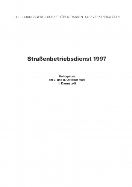 Straßenbetriebsdienst 1997